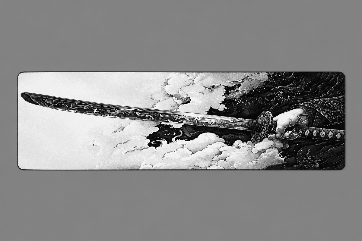 ShogunDesk Sword Dark White